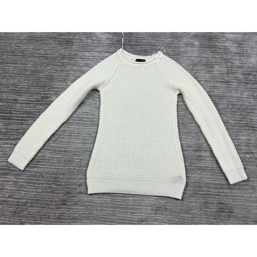 Ambiance Apparel Sweater Womens Small Ivory Long Sleeve Acrylic
